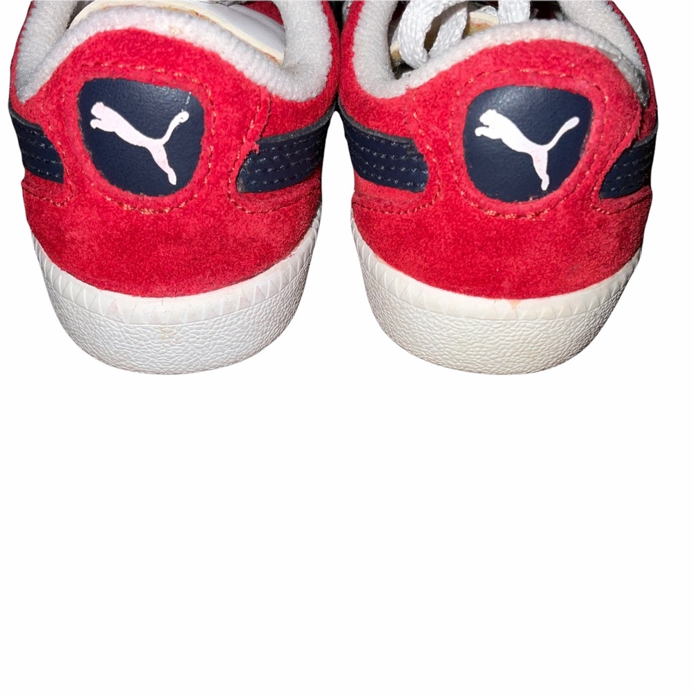 PUMA Baby Red Suede Shoes Y2K